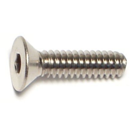 MIDWEST FASTENER #10-24 Socket Head Cap Screw, 18-8 Stainless Steel, 3/4 in Length, 20 PK 72091